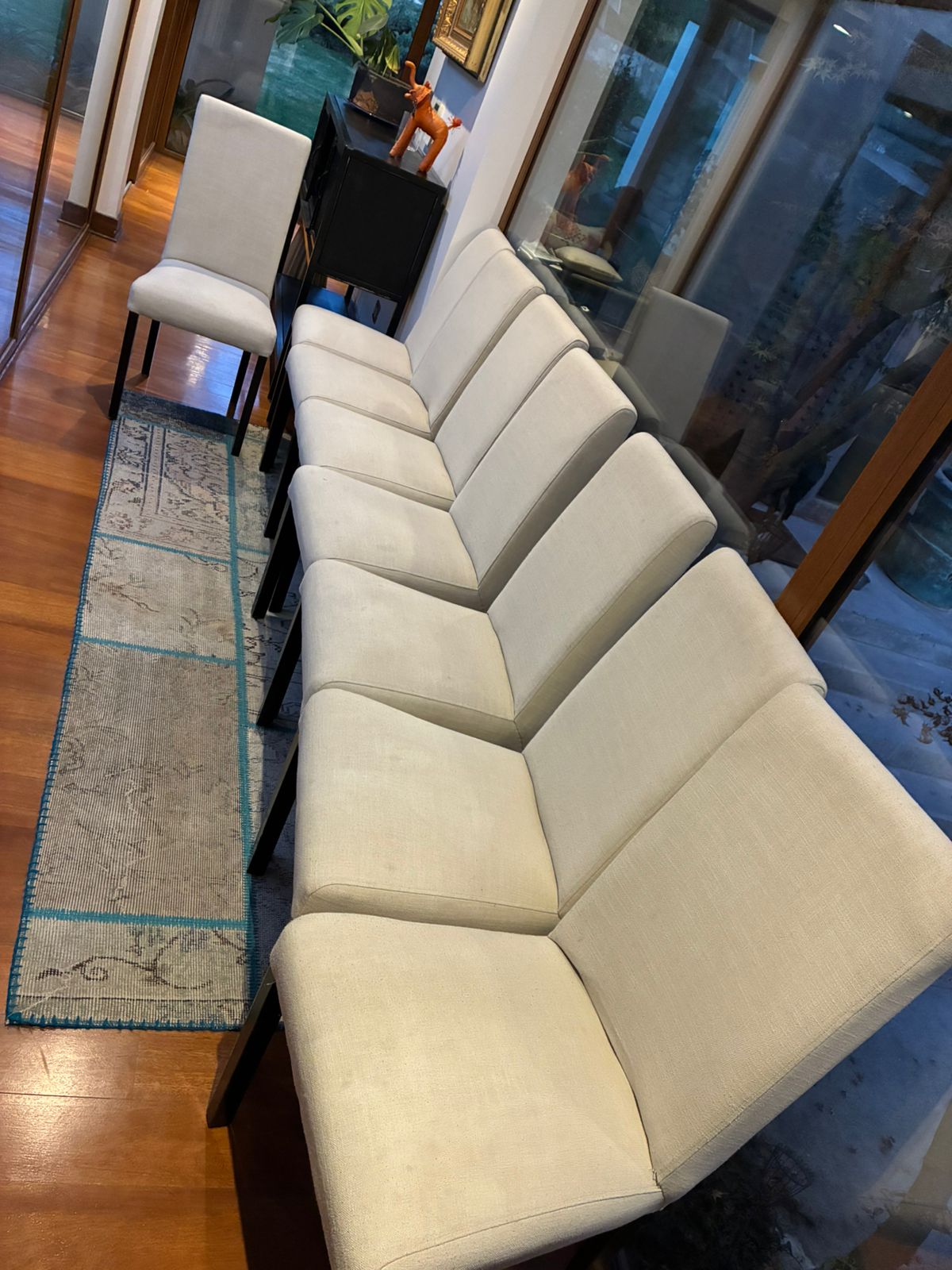 Set 8 sillas comedor tienda Pórtico blanco invierno - Imagen 7