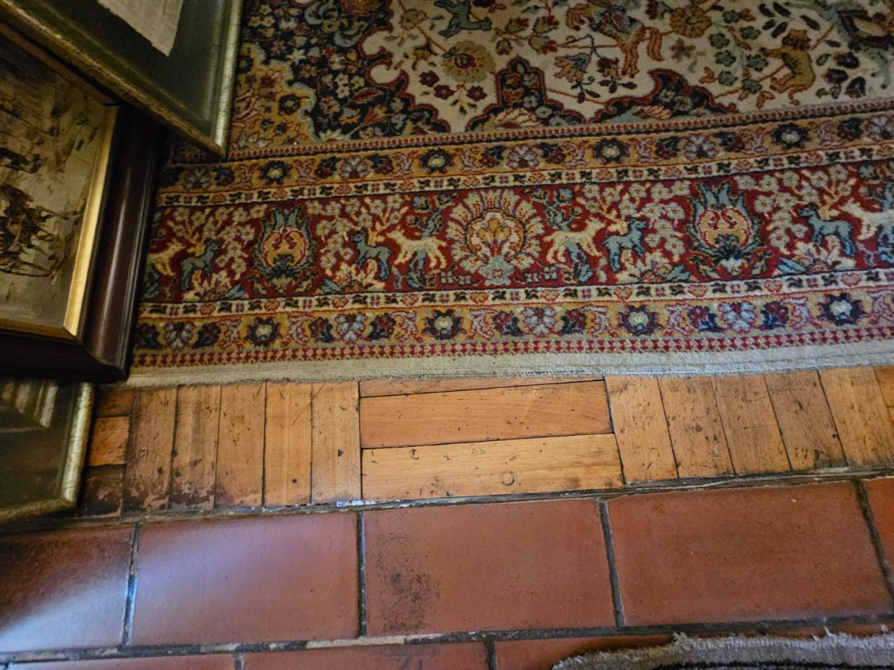 Alfombra lana tonos café