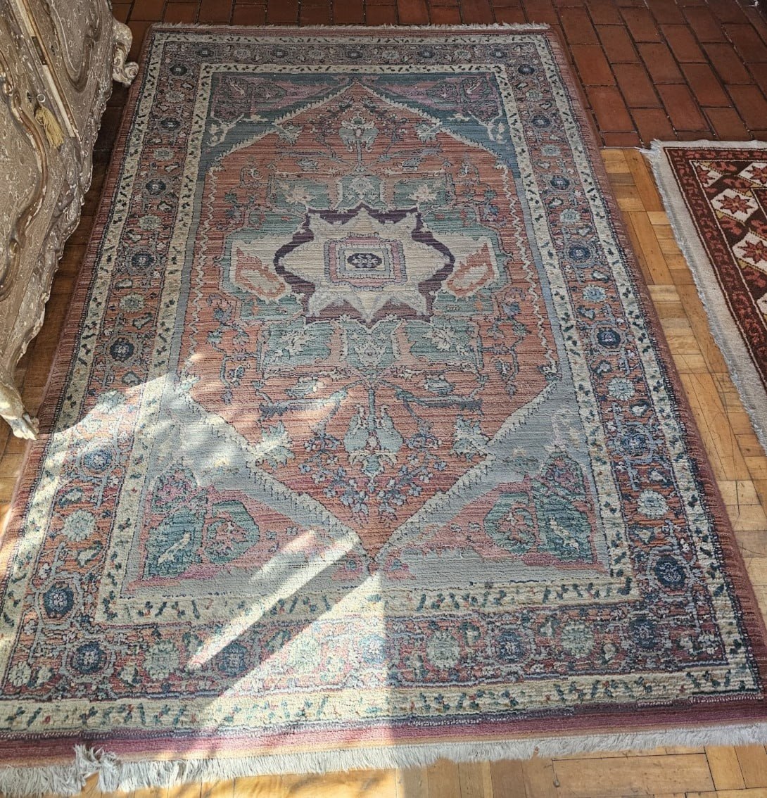 Alfombra lana tonos pastel