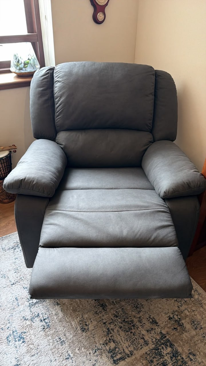 Bergere cuero Rosen gris oscuro