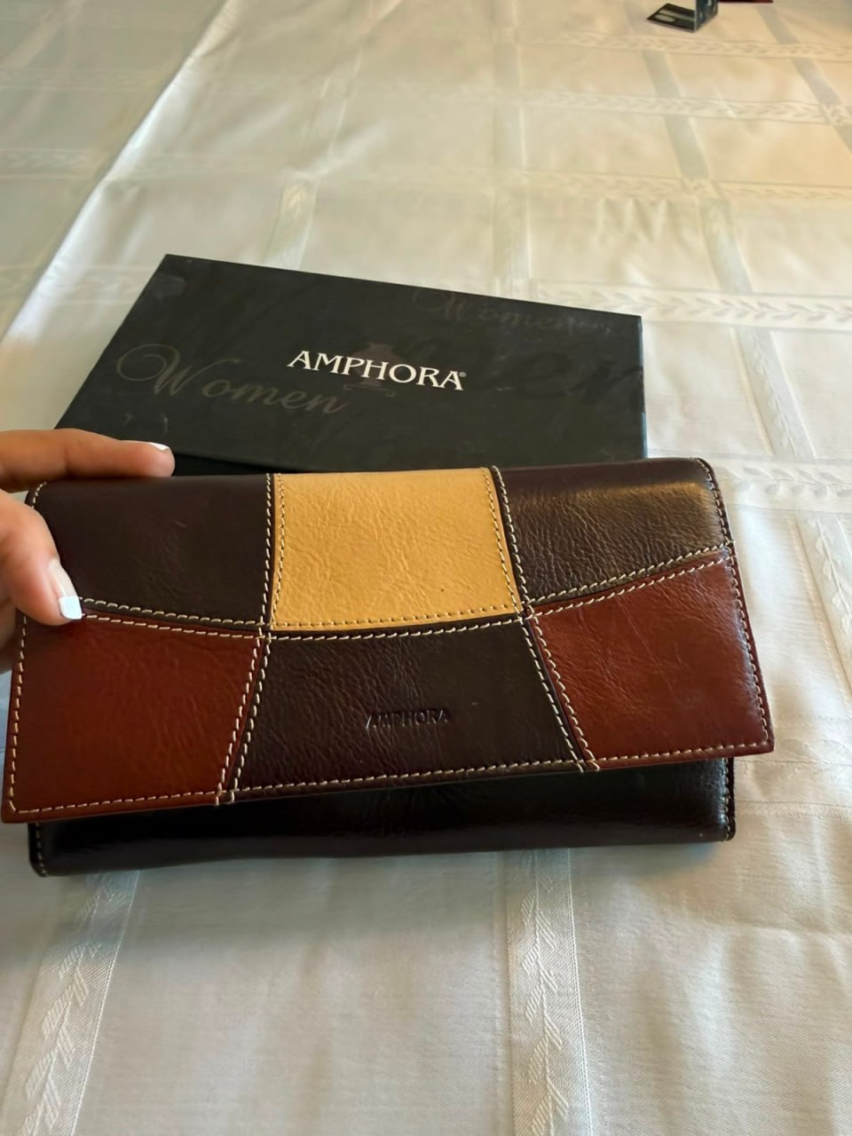 Billetera Amphora 100% cuero