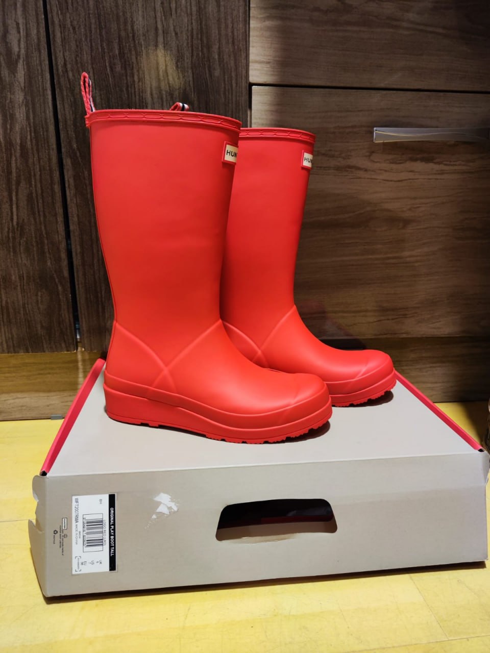 Botas para lluvia Hunter Play Boot Tall rojas