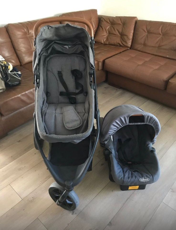 Coche Travel System Trek Gris Bebesit
