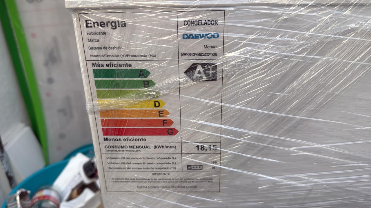 Congelador freezer horizontal Daewoo 199 litros