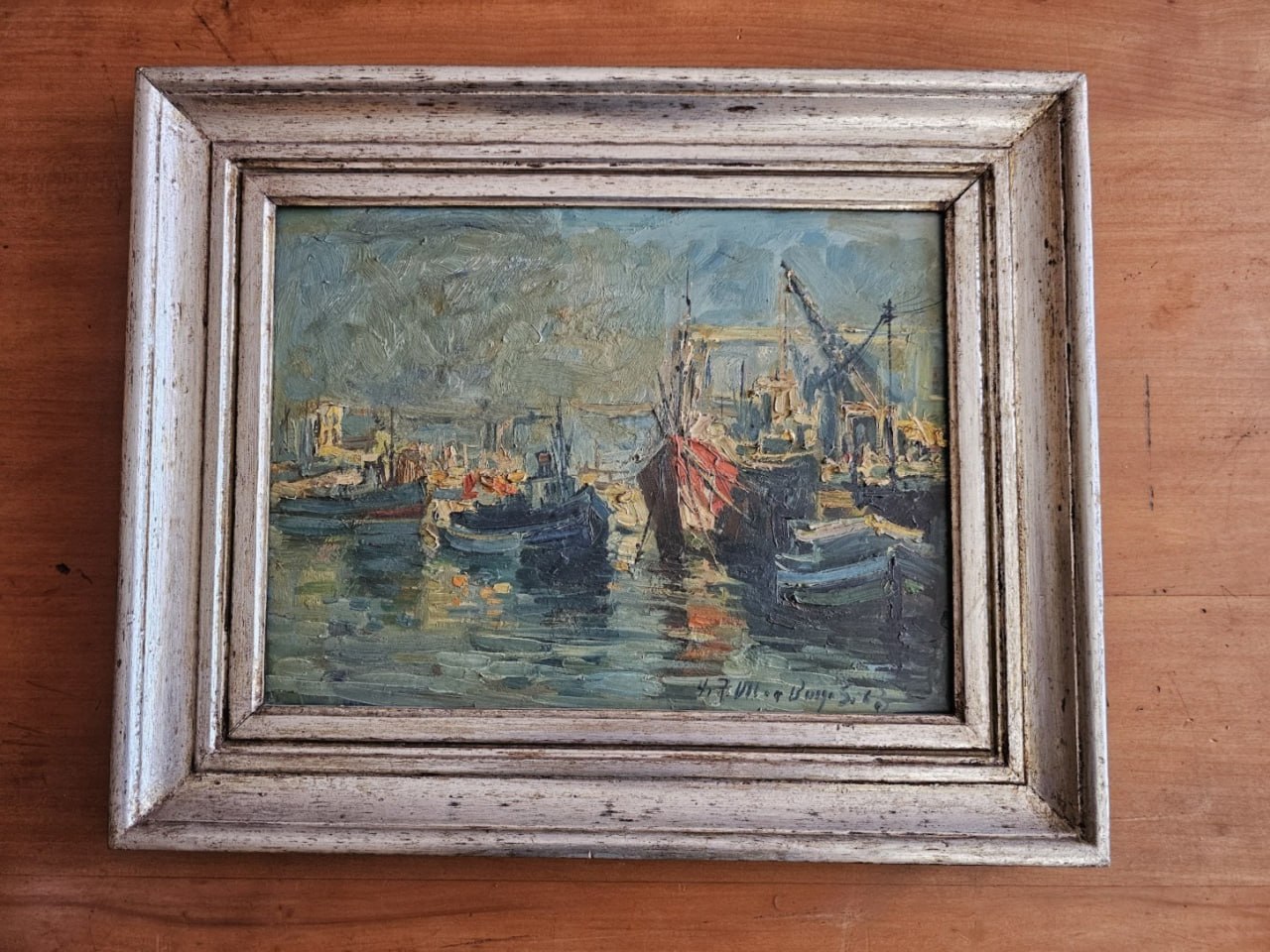 Cuadro Ulloa Burgos oleo marco madera