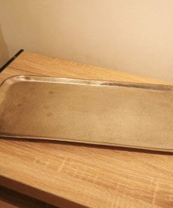 Bandeja de plaque rectangular con asas