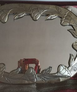 Espejo ovalado latón Mexicano
