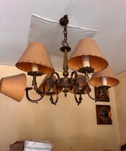 Lámpara de techo 6 luces rústica vintage