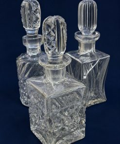 Set 3 botellas licoreras cristal
