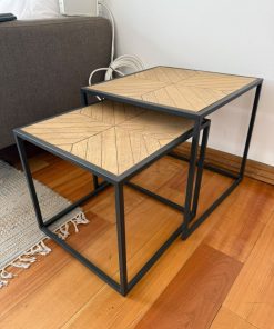 Mesa nido madera y fierro