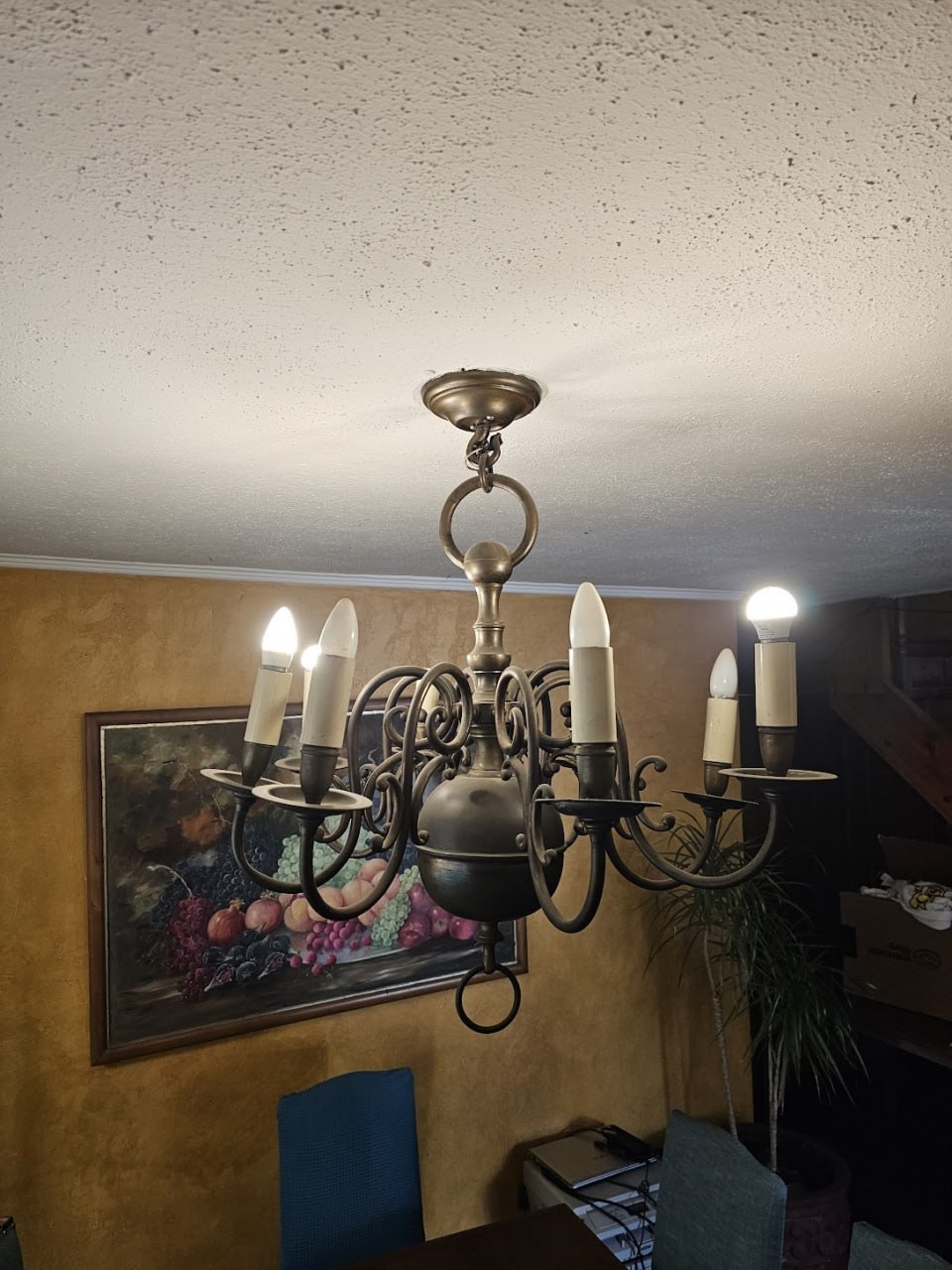 Lámpara techo holandesa 8 luces