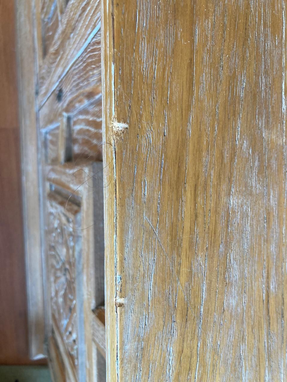 Librero madera encina pintado albayalde