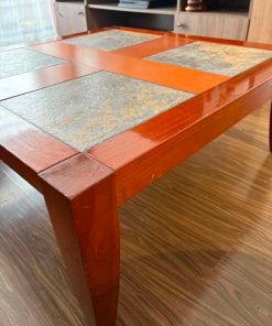 Mesa de centro madera y piedra