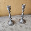 Par candelabros peltre