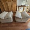 Par pouf blancos