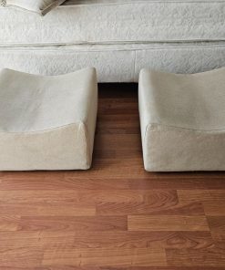 Par pouf blancos