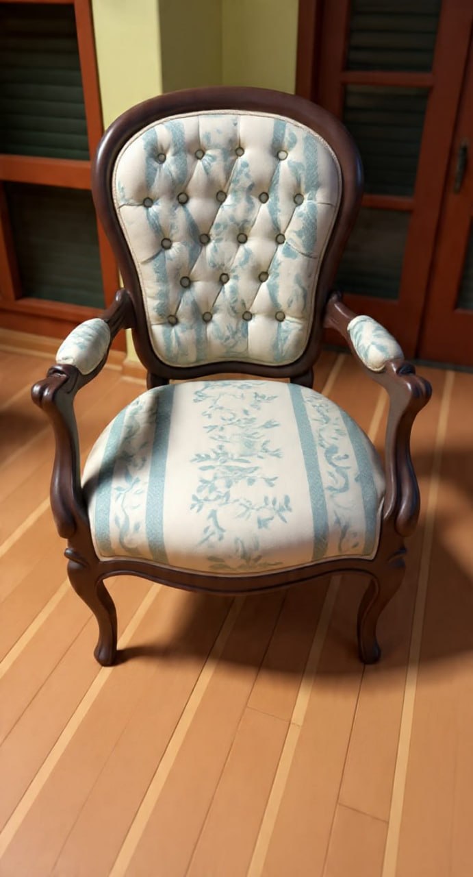 Par sitiales madera antiguos