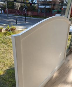 Respaldo 2 plazas MDF blanco