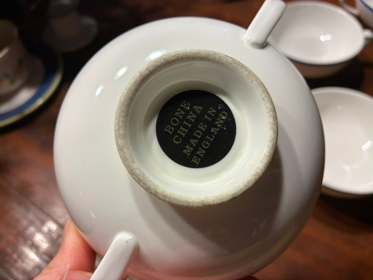 Set 4 tazas consomé inglesas