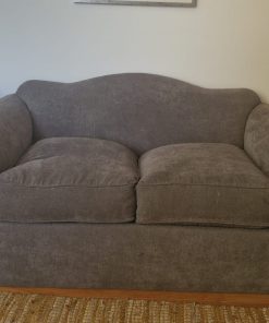 Sofá cama 2 cuerpos gris