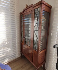 Vitrina madera vintage biselado