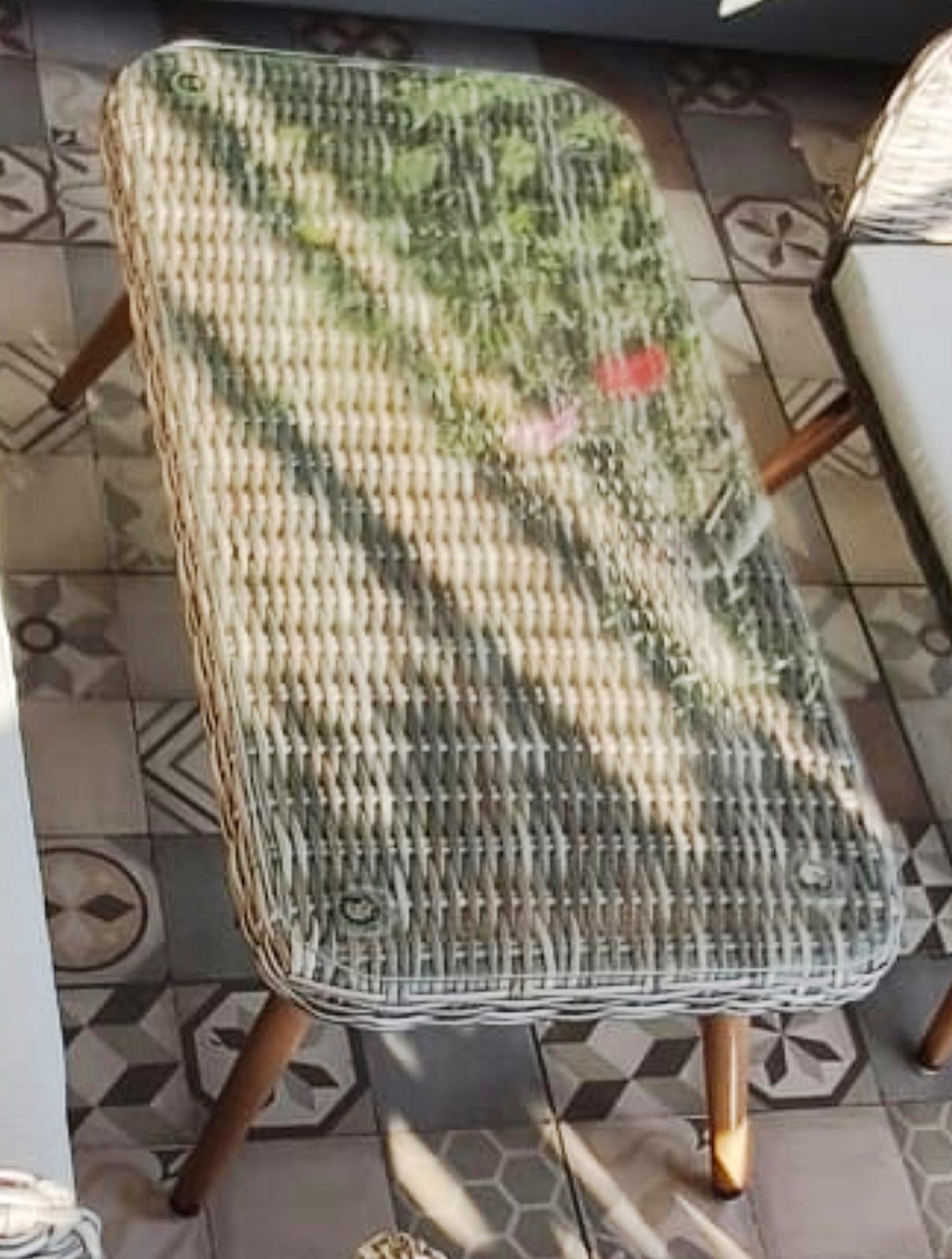 Juego de terraza 4 piezas rattan imitación - Imagen 2
