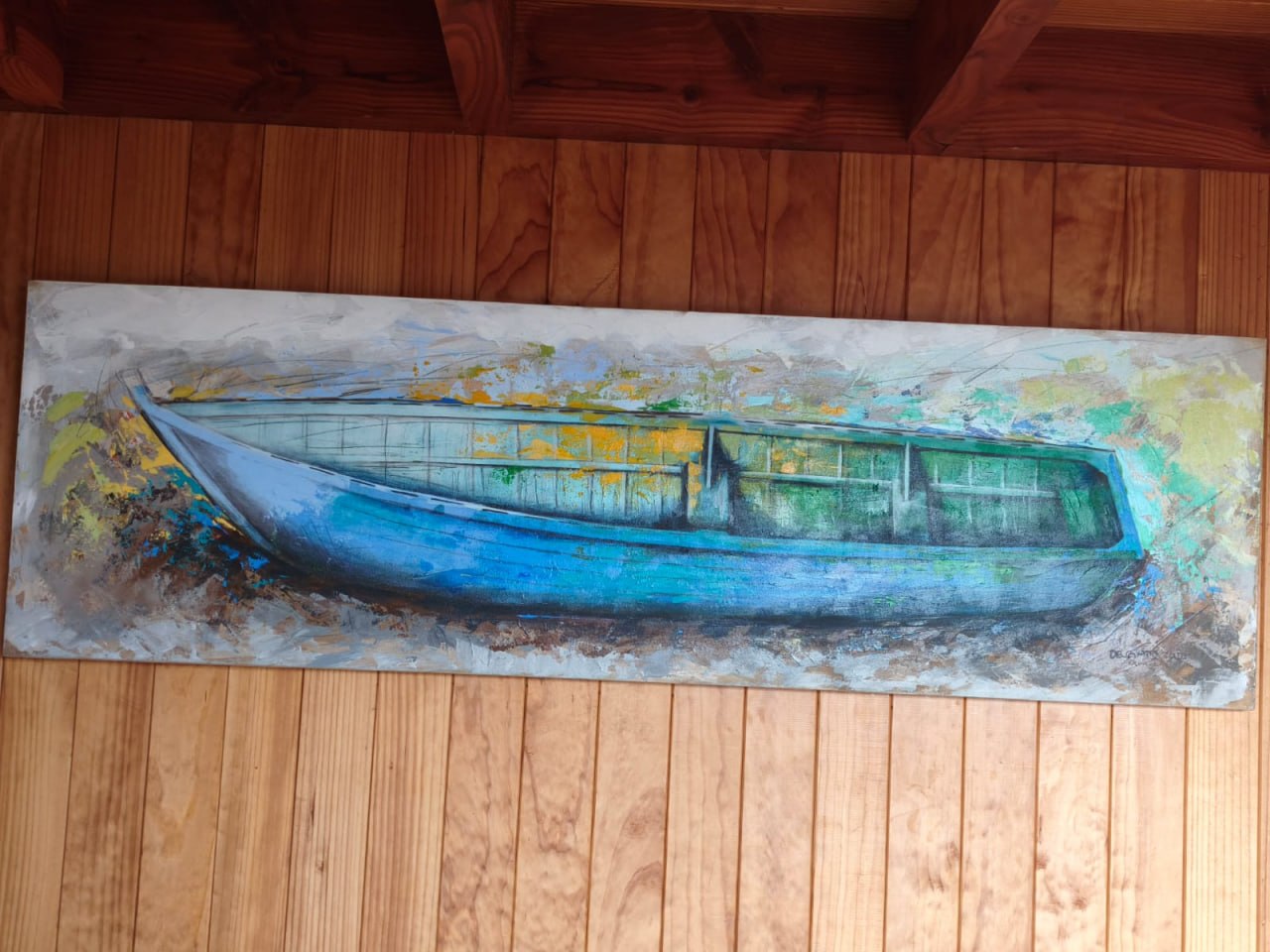 Cuadro bote de Braulio Delgado