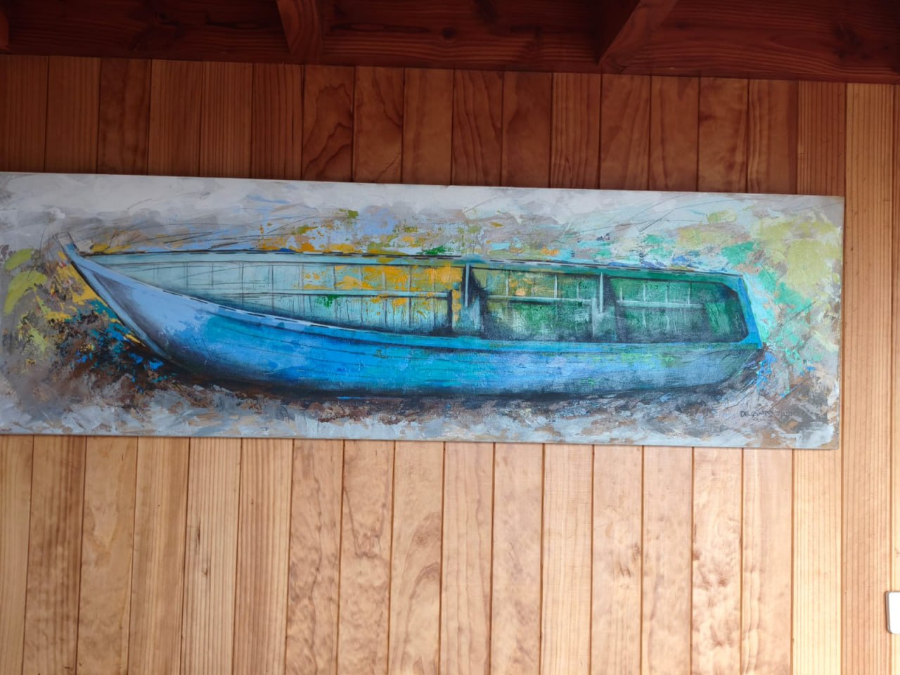 Cuadro bote de Braulio Delgado
