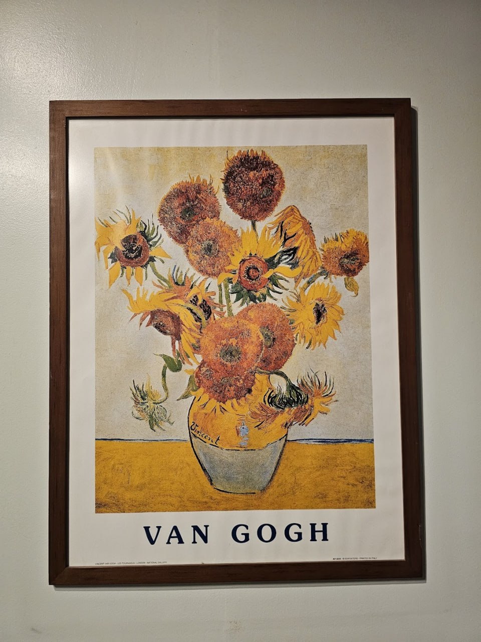 Cuadro lámina girasoles Van Gogh