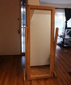 Espejo de pie borde madera