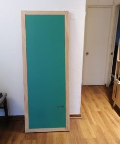 Espejo de pie borde madera