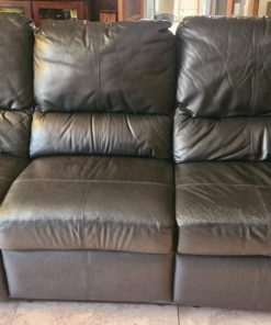 Sofá 3 cuerpos reclinable cuero
