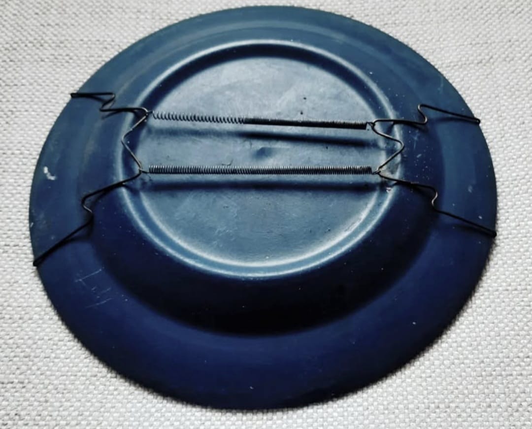 Set 4 platos decorativos greda pintado - Imagen 7