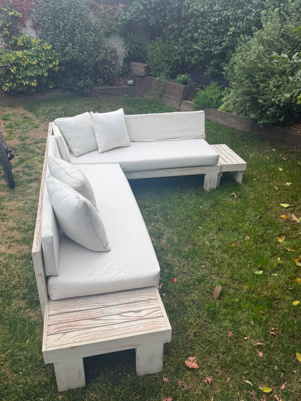 Sofá seccional de terraza L Rustic Chic - Imagen 6