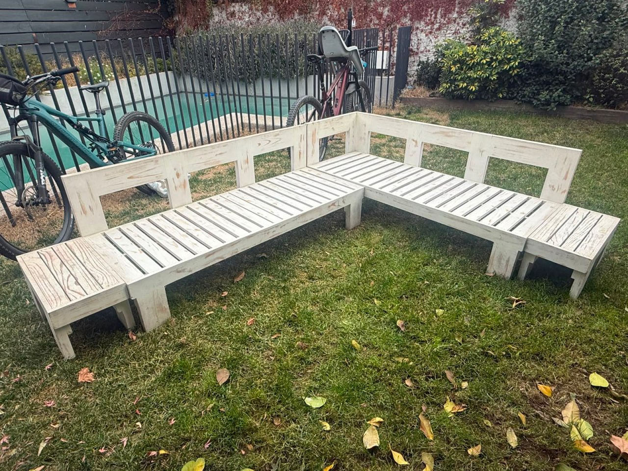 Sofá seccional de terraza L Rustic Chic - Imagen 7