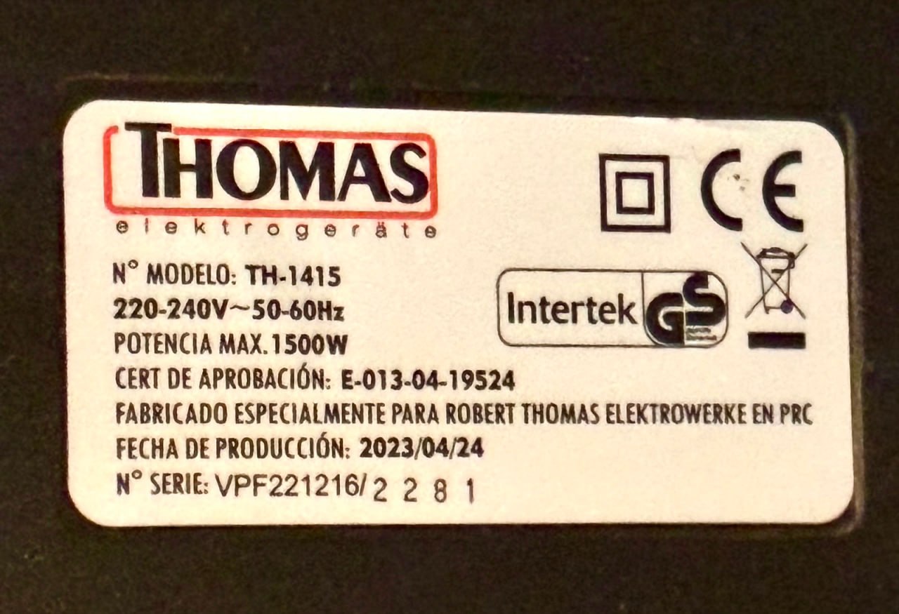 Aspiradora Thomas TH-1415 - Imagen 3