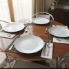 Set 6 platos blancos