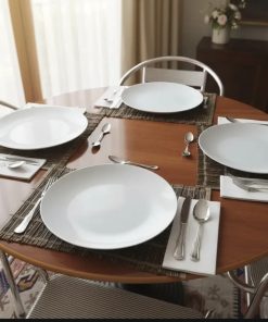 Set 6 platos blancos