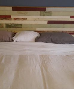 Mesa arrimo y respaldo king madera reciclada