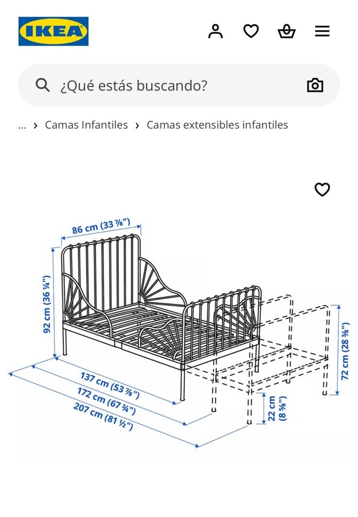 Par Camas 1 plaza extensible Ikea MINNEN - Imagen 8