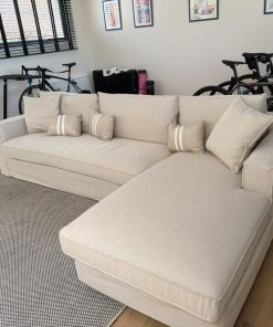 Sofá seccional derecho beige Sven Amoblé