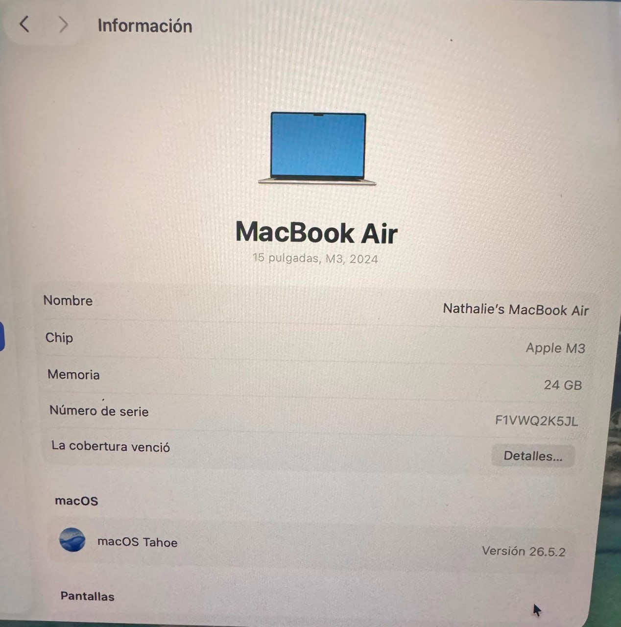 MacBook Air 15´ M3 24GB RAM 512 GB SSD - Imagen 9