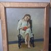 Cuadro niña leyendo