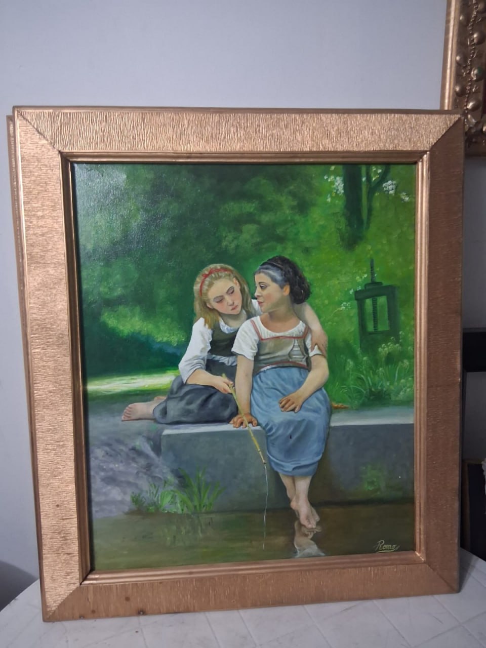 Cuadro mujeres pescando