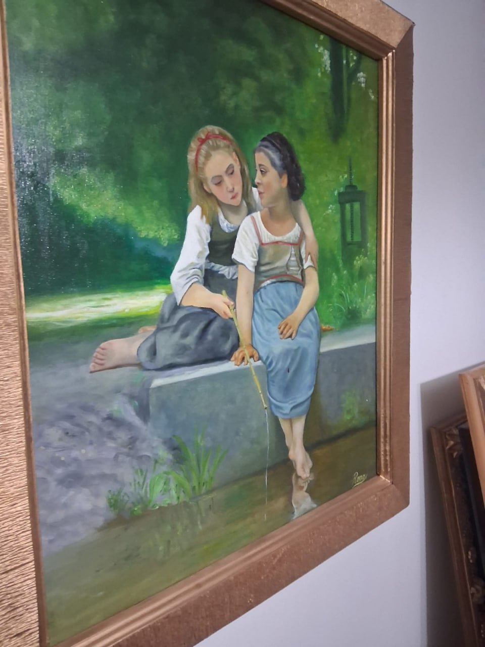 Cuadro mujeres pescando - Imagen 2