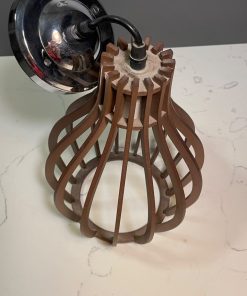 Lámpara de techo en madera CNC