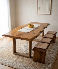 Mesa de comedor madera rústica