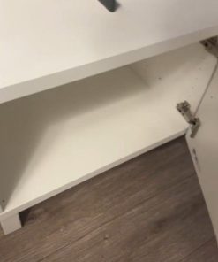 Rack TV blanco 3 puertas