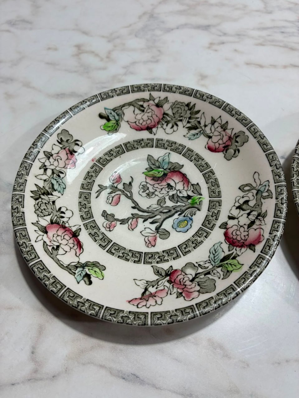 Set 2 tazas de té inglesas con plato