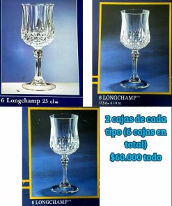 Set 36 copas Cristal D’Arques